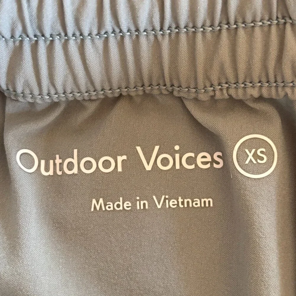 Outdoor Voices Doing Things Shorts, Grey/Blue, Size XS - Picture 5 of 5